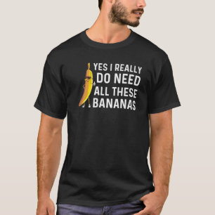 Funny Banana Geschenk Männer Frauen Frucht Eater L T-Shirt