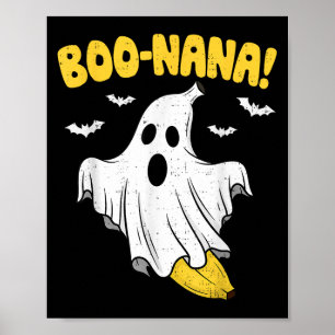 Funny Banana Ghost Boo Pun Halloween Kostüm Männer Poster