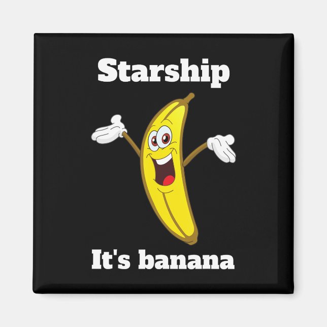 Funny Banana Quote2 Magnet (Vorne)
