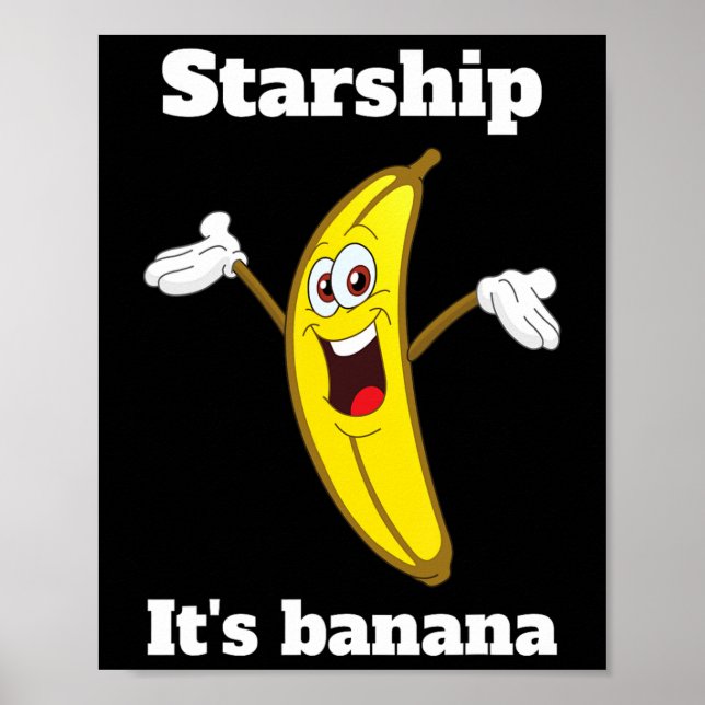 Funny Banana Quote2 Poster (Vorne)