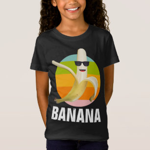 Funny Banana Wearing Sonnenbrille Retro Design Fru T-Shirt
