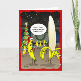 Funny Banana Weihnachtskarten | Holiday Greeting Feiertagskarte