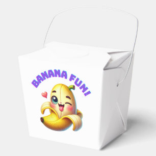 Funny Banana Winking Design for Fun and Playful Gi Geschenkschachtel
