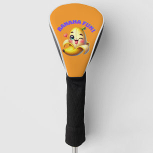 Funny Banana Winking Design for Fun and Playful Gi Golf Headcover