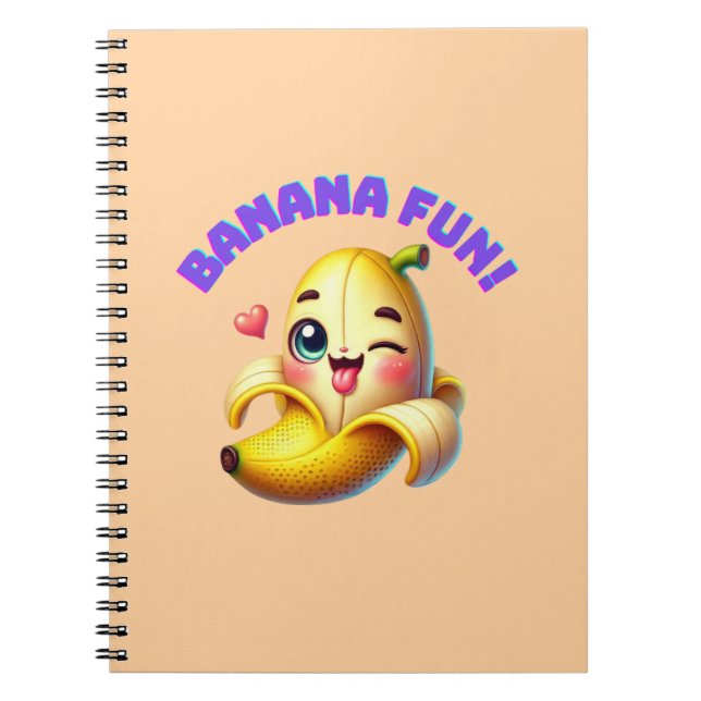 Funny Banana Winking Design for Fun and Playful Gi Notizblock (Vorderseite)