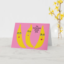 Funny Bananas Romantische Valentine Liebe Jahresta Karte