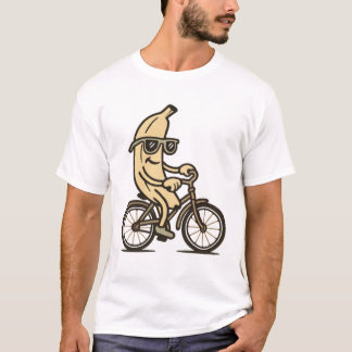 Funny banane and bike Cycling T-Shirt