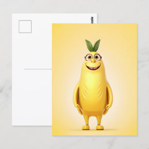 Funny Banane Postkarte