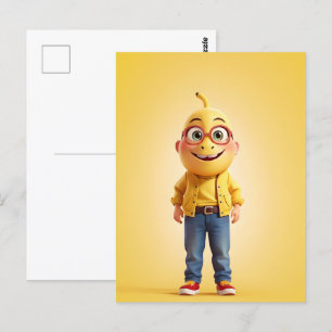 Funny Banane Postkarte