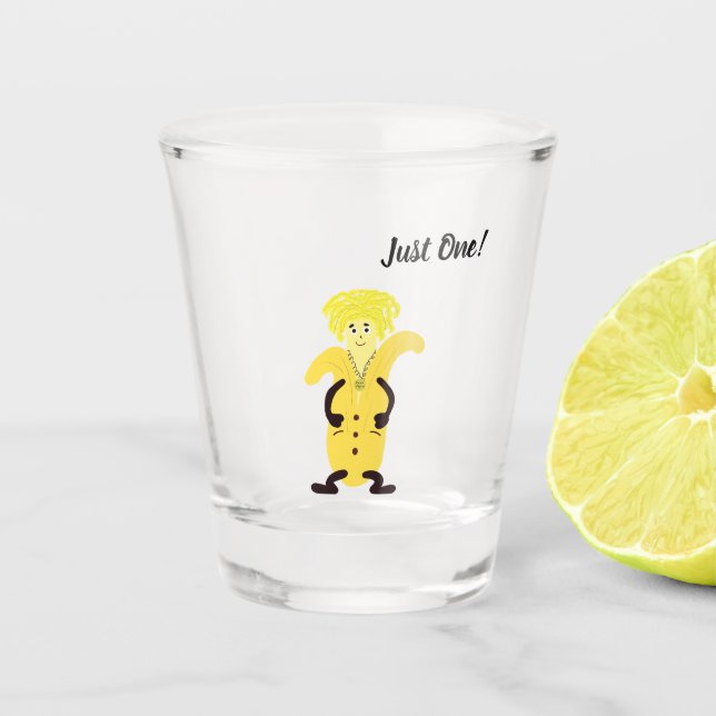 Funny Banane Schnapsglas (Vorderseite)