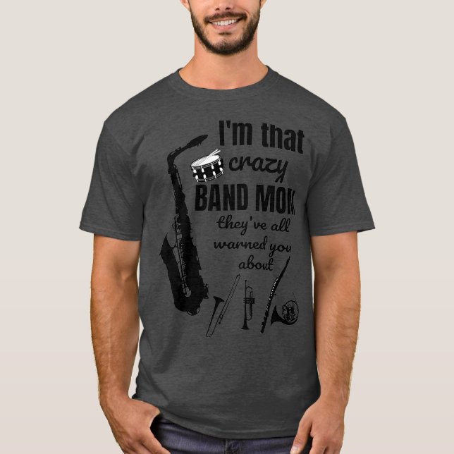 Funny Band Mama Marching Band Music T-Shirt (Vorderseite)
