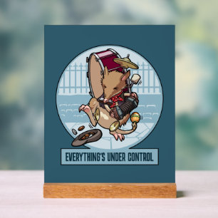 Funny Bandicoot Alles ist unter Kontrolle Cartoon Acrylschild