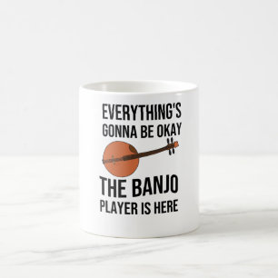 Funny Banjo Player Geschenke  Bluegras Kaffeetasse