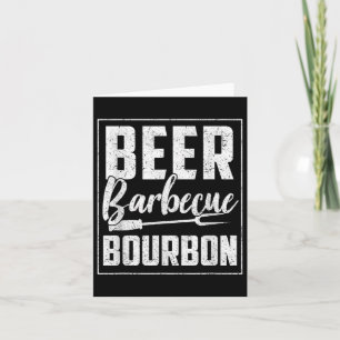 Funny Barbecue Beer Bourbon Grafik Frauen Männer M Karte