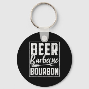 Funny Barbecue Beer Bourbon Grafik Frauen Männer M Schlüsselanhänger