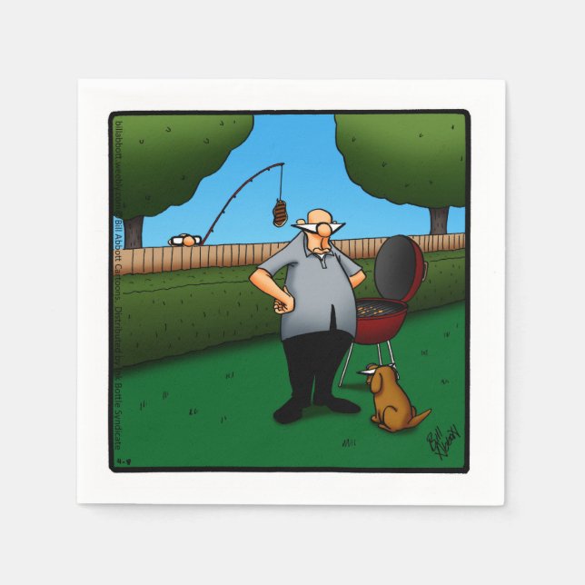 Funny Barbecue Cookout Napkins Serviette (Vorderseite)
