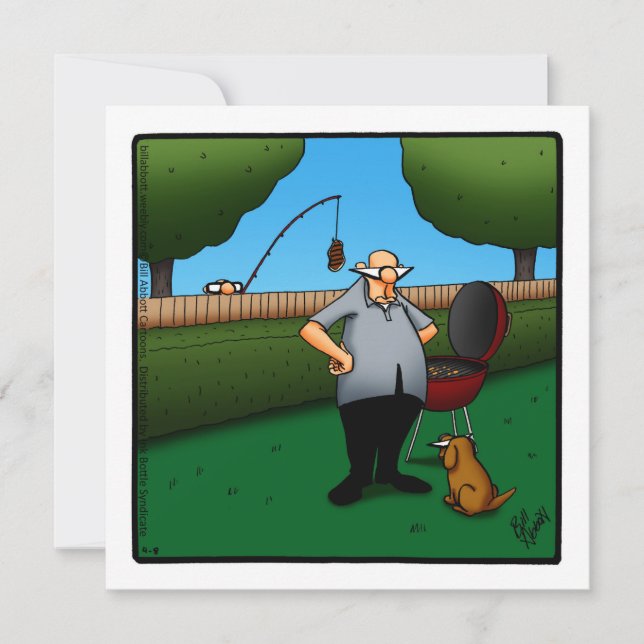 Funny Barbecue Einladung Spectickles (Vorderseite)