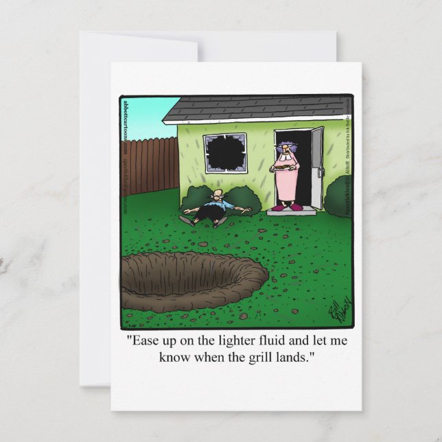 Funny Barbecue Party Einladung (Vorderseite)