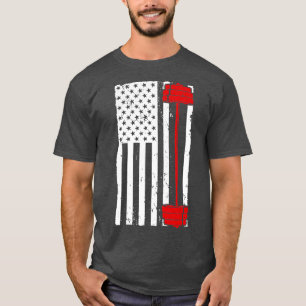 Funny Barbell Art für Männer Weibliche Weibliche F T-Shirt