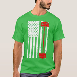 Funny Barbell Art für Männer Weibliche Weibliche F T-Shirt