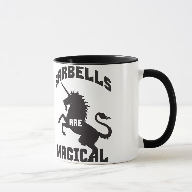 Funny Barbell Lifting Gym Spaß Tasse (Rechts)