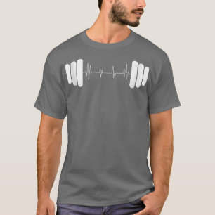 Funny Barbell Weightlift Männer Frauen Cool Bauch T-Shirt