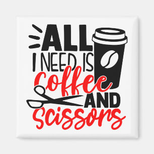 Funny Barber Coffee Friseur Niedlich Hair Stylist Magnet