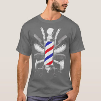Funny Barber Geschenk für Männer Barbershop Pole T T-Shirt