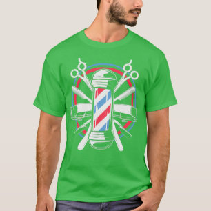 Funny Barber Geschenk für Männer Barbershop Pole T T-Shirt