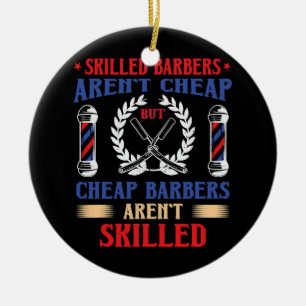 Funny Barber Hair Stylist Friseur Proud Keramik Ornament