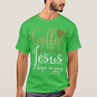 Funny Barista Kaffee Christlich Jesus Christus T-Shirt