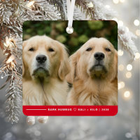 Funny Bark Humbug Dog Foto Weihnachten Personalisi