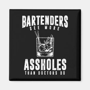 Funny Barkeeper Alcohol Mixer Barkeeper Joke Magnet