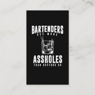 Funny Barkeeper Alcohol Mixer Barkeeper Joke Visitenkarte