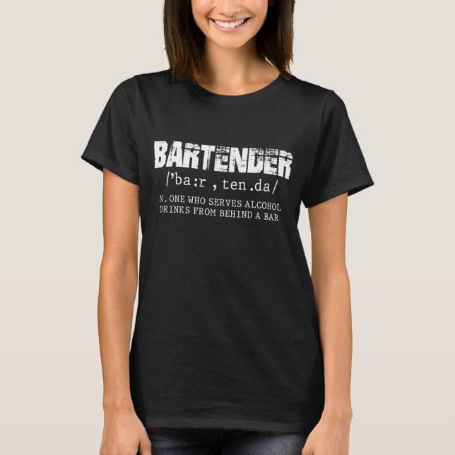 Funny Barkeeper Alcohol Mixer Barkeeper Jokes T-Shirt (Vorderseite)