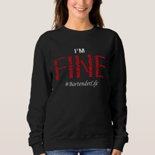 Funny Barkeeper Ich bin gut Spaß Joke Sprichwort M Sweatshirt