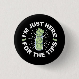 Funny Barkeeper Just Button