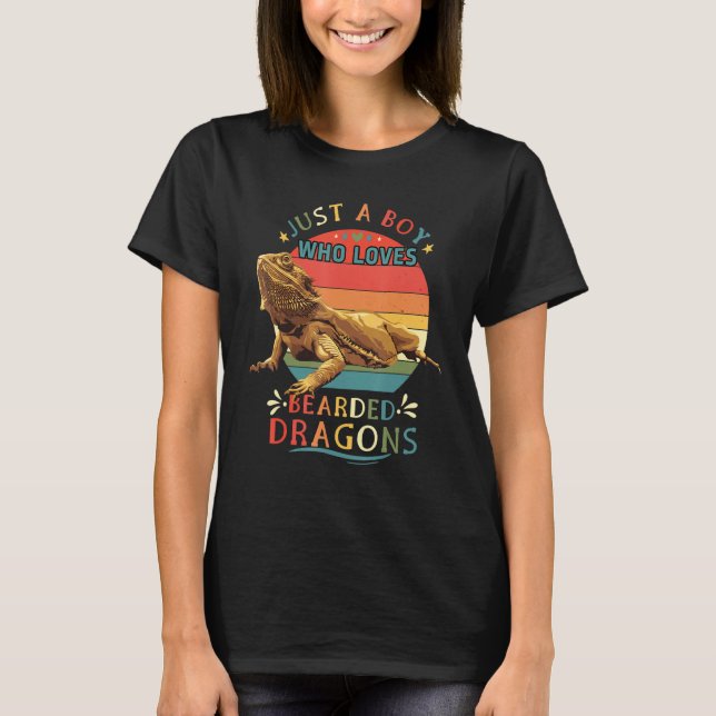 Funny Bartded Dragon Graphics Men Bearded Dra T-Shirt (Vorderseite)