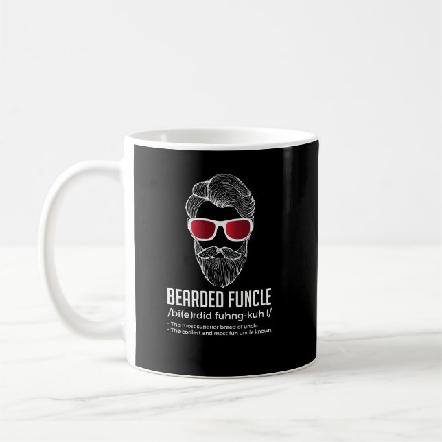 Funny Bartded Funcle Definition Neu Kaffeetasse (Links)