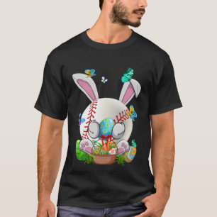 Funny Baseball Ball & Bats Sonnige Osterfeier B T-Shirt