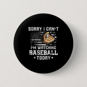 Funny Baseball Boys Sorry, dass ich nicht sehen ka Button