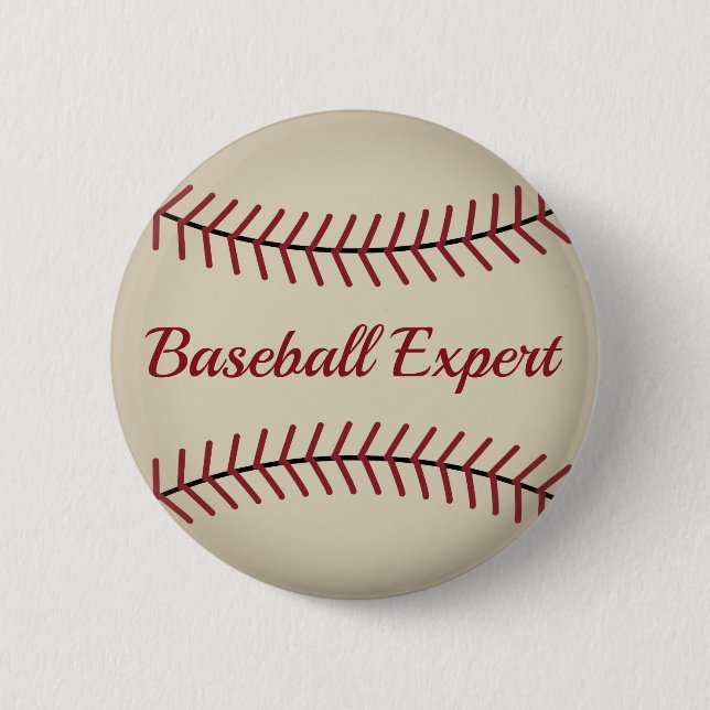 Funny Baseball Button (Vorderseite)