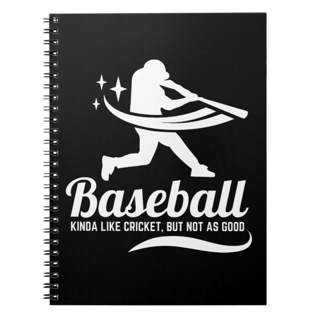 Funny Baseball Cricket Sportangebot Notizblock (Vorderseite)