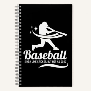 Funny Baseball Cricket Sportangebot Notizbuch