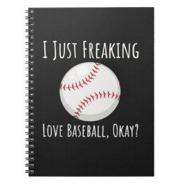 Funny Baseball Enthusiast Gifts Lover Humor Sports Notizblock