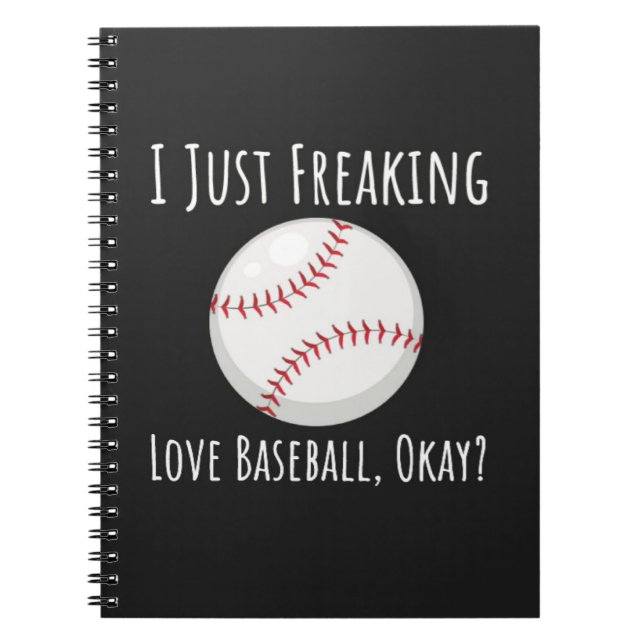 Funny Baseball Enthusiast Gifts Lover Humor Sports Notizblock (Vorderseite)
