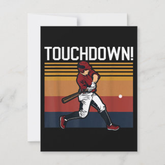 Funny Baseball Football Touchdown Sports Spaß Einladung