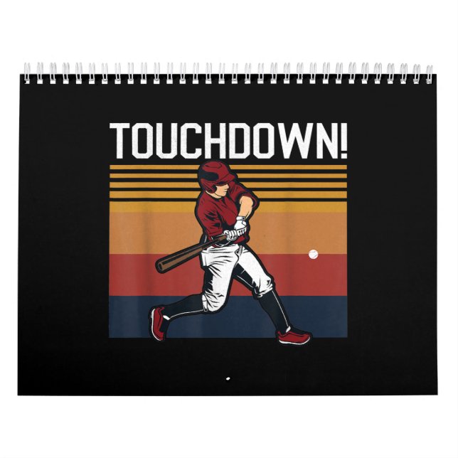 Funny Baseball Football Touchdown Sports Spaß Kalender (Titelbild)