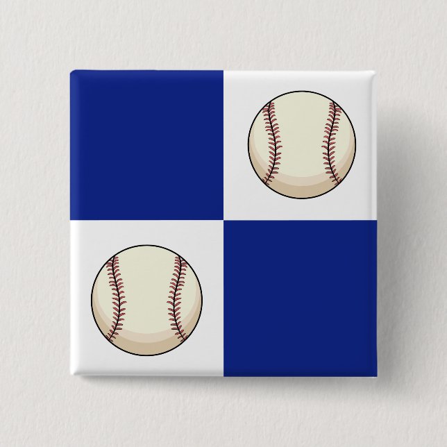 Funny Baseball Foto Template Button (Vorderseite)