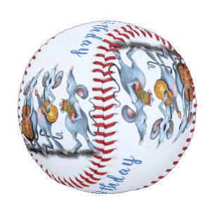 Funny Baseball Geburtstagsgeschenk mit Maus-Musikb